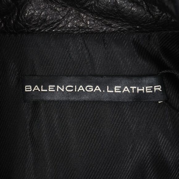 Balenciaga Biker Jacket in Black Leather - Picture 8 of 8